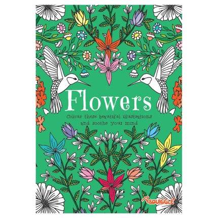 A4 Flowers/Patterns Adult Colouring Book