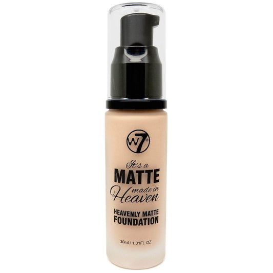 W7 Cosmetics Matte Made In Heaven No Shine Liquid Foundation - Natural Beige