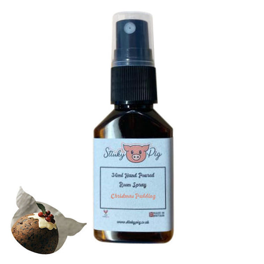 Stinky Pig Highly Scented Small Room Spray - 30ml Christmas Pudding
