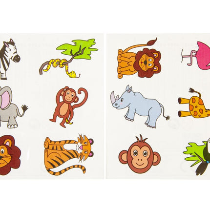 Wild Animal Tattoo Sheet - Single