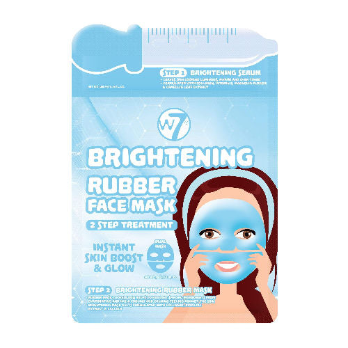 W7 Cosmetics Brightening Rubber Face Mask - Toning Relaxing Skincare Spa Relaxing Soothing