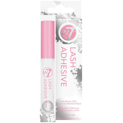 W7 Cosmetics False Eyelash Glue - Clear Long Lasting Waterproof Secure Hold Easy Application