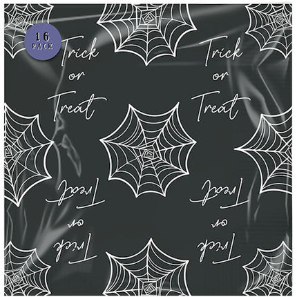 Halloween Spiderweb Printed Napkins - 16 Pack
