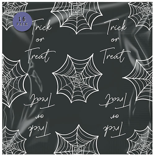 Halloween Spiderweb Printed Napkins - 16 Pack