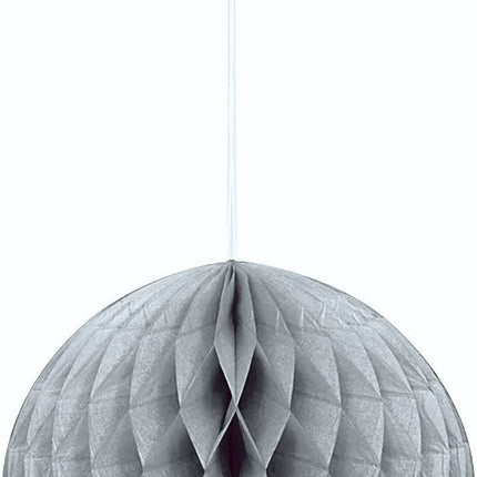 Silver 8" Honeycomb Ball Decoration