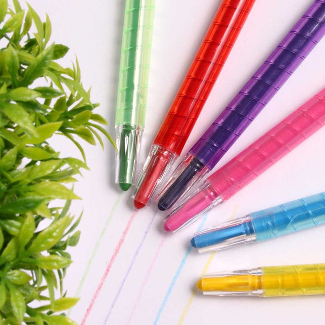 Twist Action Crayons - 6 Pack