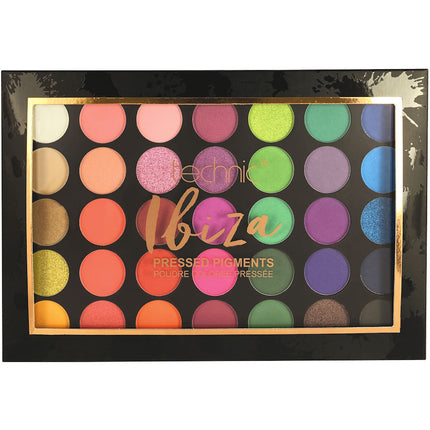 Technic Cosmetics 35 Colour Bright Colours Eyeshadow Palette - Ibiza