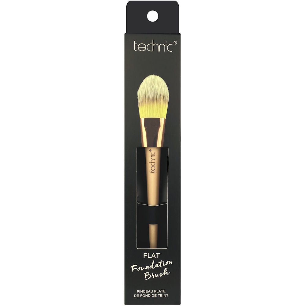 Technic Cosmetics Flat Foundation Brush - Makeup Beauty Smooth Blend Flawless Finish