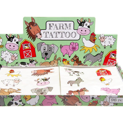 Farm Animal Tattoo Sheet - Single