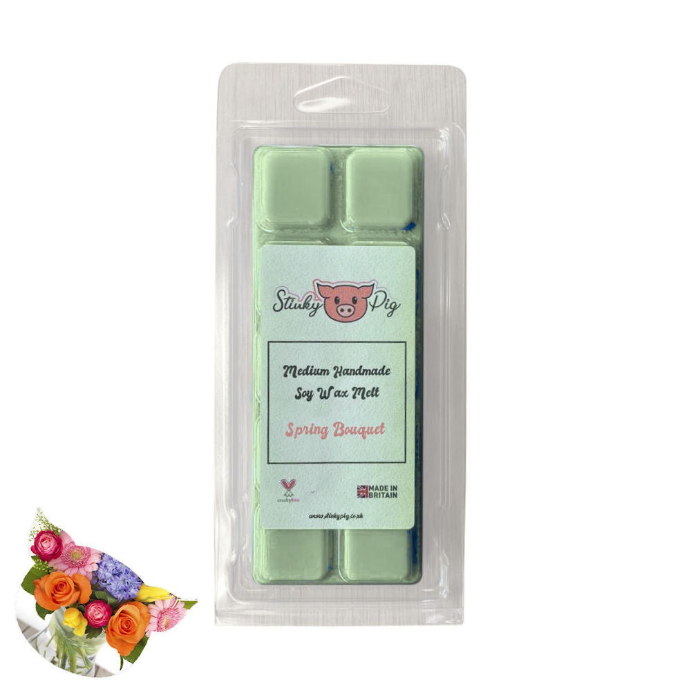 Stinky Pig Highly Scented Soy Wax Melt Clam - 50g Spring Bouquet