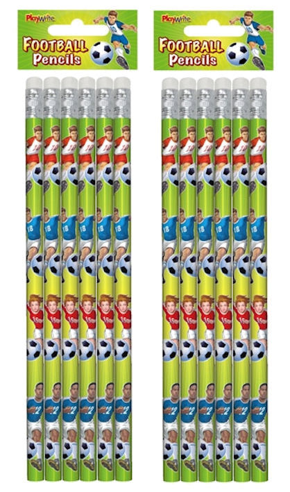 Football Pencils - 6 Pack