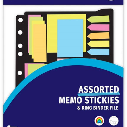 15 Assorted Neon Memo Stickers