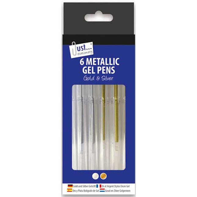 6 Silver&  Gold Gel Pens