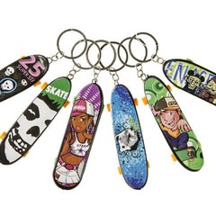Skateboard Keychains - 6 Pack