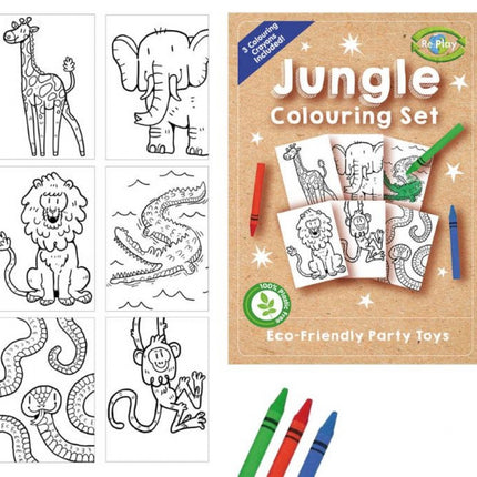 Jungle A6 Colouring Set (Single)