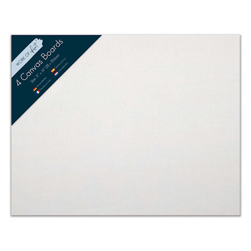 Canvas Boards 4 Pack 11" X 14"