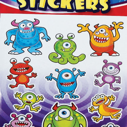 Monster Sticker Sheets - 6 Pack