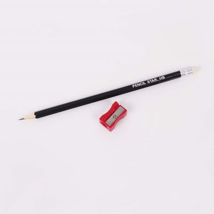 10 HB Pencils & Sharpener