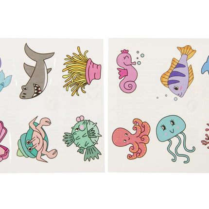 Sea Animal Tattoo Sheet - Single