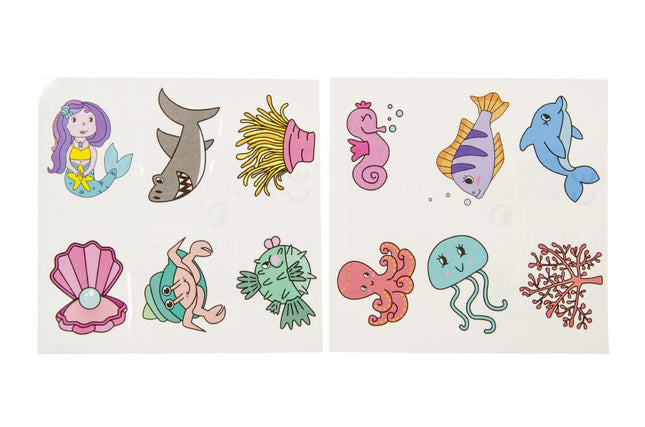 Sea Animal Tattoo Sheet - Single