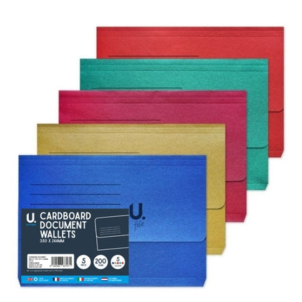 5 350mm x 244cm Cardboard Document Wallets