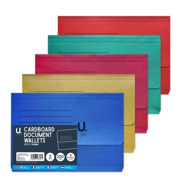 5 350mm x 244cm Cardboard Document Wallets