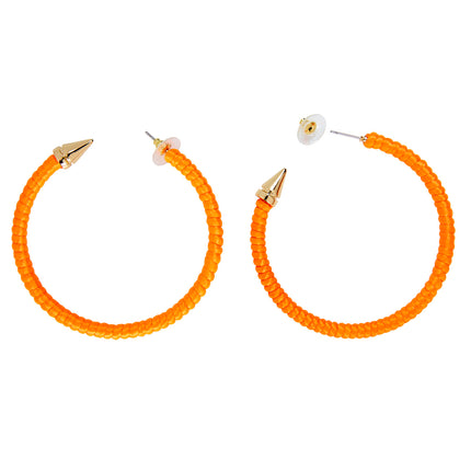 Earrings - Neon Orange