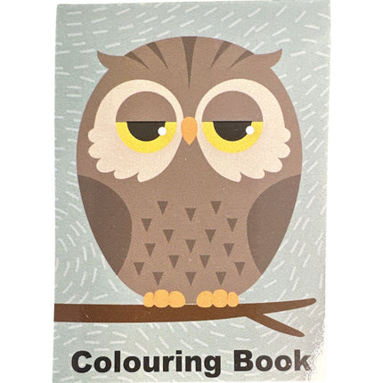 Cute Owls Mini Colouring Book - Assorted