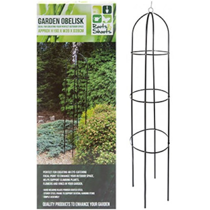 Black Garden Obelisk - 1.9m