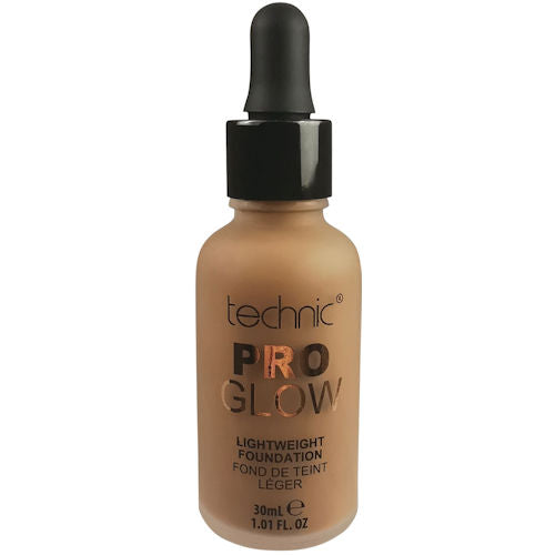 Technic Cosmetics Pro Glow Natural Looking Foundation Chestnut - Makeup Beauty Dewy Finish Foundation