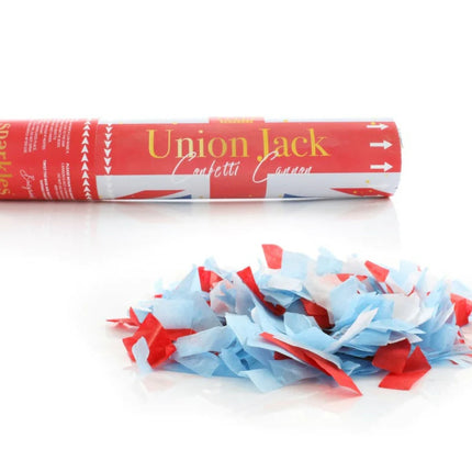 Small Union Jack Confetti Cannon - Single