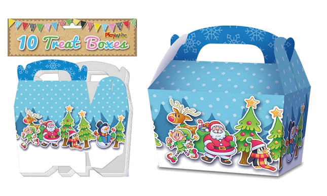 Christmas Treat Boxes - 10 Pack