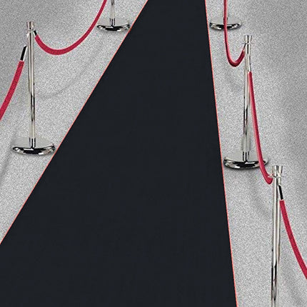 Black Hollywood Carpet Runner