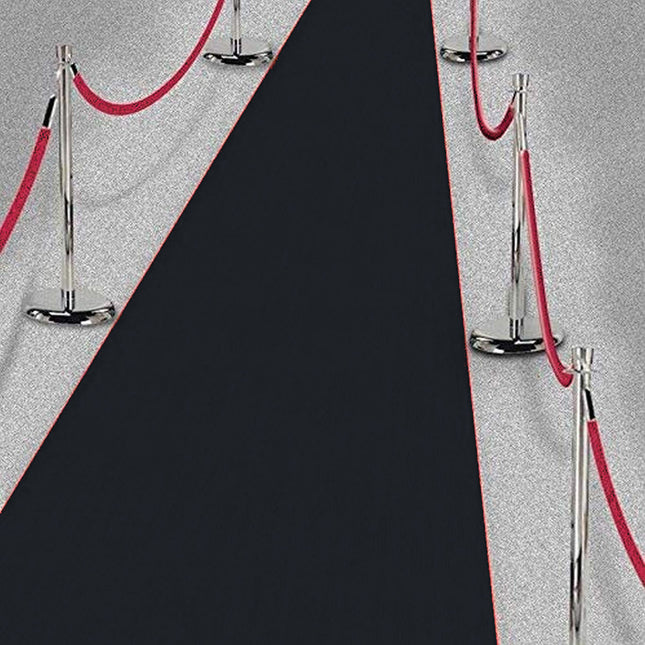 Black Hollywood Carpet Runner