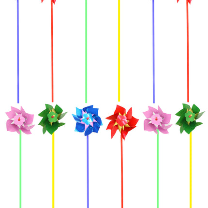 Medium Foil Windmills - 12 Pack