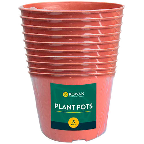 Plastic Plant Pots 8 Pack