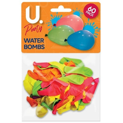 60 Neon Water Bomb Balloons