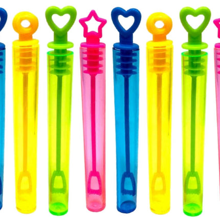 Assorted Coloured Bubble Tubes - 12 Pack