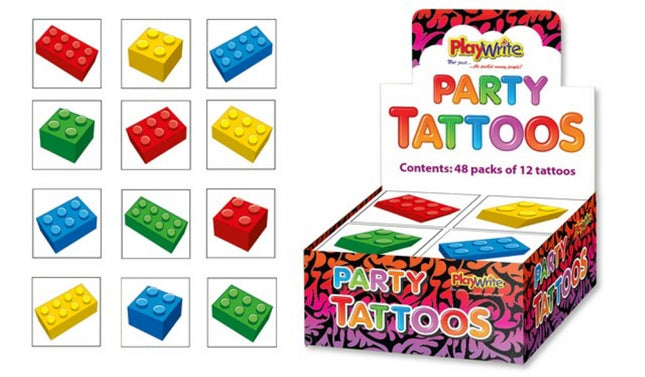Brick Tattoos - 12 Pack