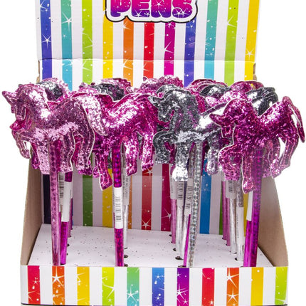 Unicorn Glitter Ballpoint Pen - Single
