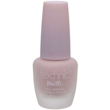 Technic Cosmetics Matte No Shine Nail Polish - Pastel Pink Matte Sugared Almond