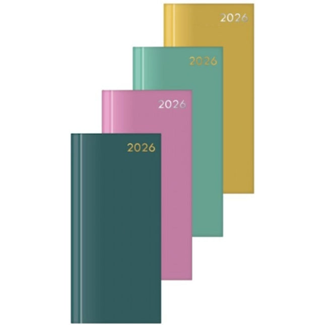 Slim Week To View Colour Block Diary - Assorted