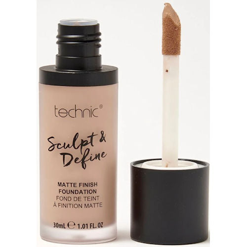 Technic Cosmetics Sculpt & Define Matte Finish Medium To Full Coverage Foundation - Ivory