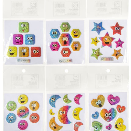 Emotions Metallic Shiny Sticker Sheet - Single