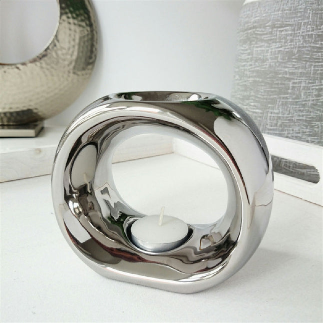 Chrome Olympic Ceramic Wax Burner Melter