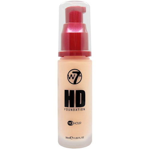 W7 Cosmetics HD Foundation Buttercream - Liquid Pump Face Buildable Smooth Application