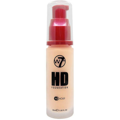 W7 Cosmetics HD Foundation Buttercream - Liquid Pump Face Buildable Smooth Application