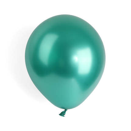 Metallic Green 7" Latex Balloons – 100 Pack