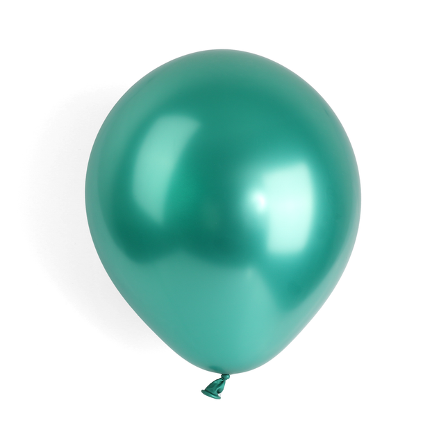 Metallic Green 7" Latex Balloons – 100 Pack