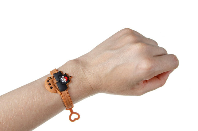 Adjustable Pirate Rubber Bracelets - 6 Pack